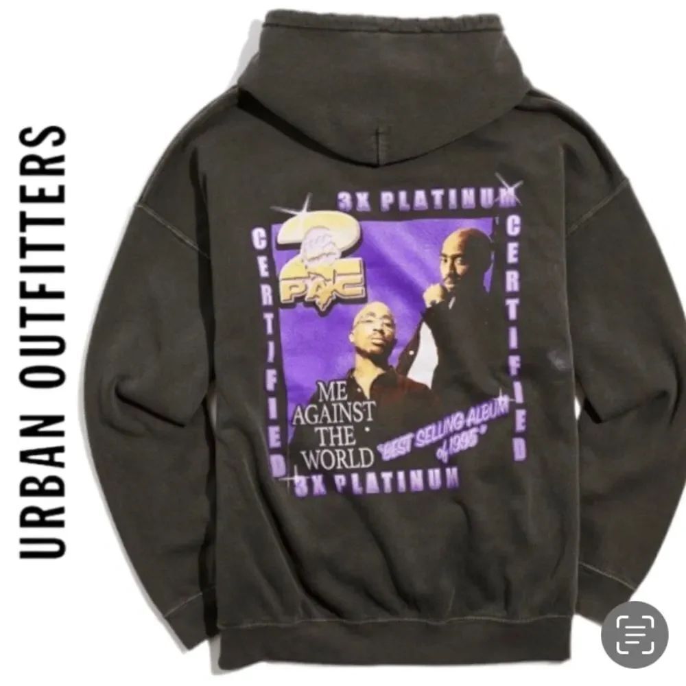 NEW Tupac Urban Outfitters UO Me Against The World Hoodie Sweatshirt S